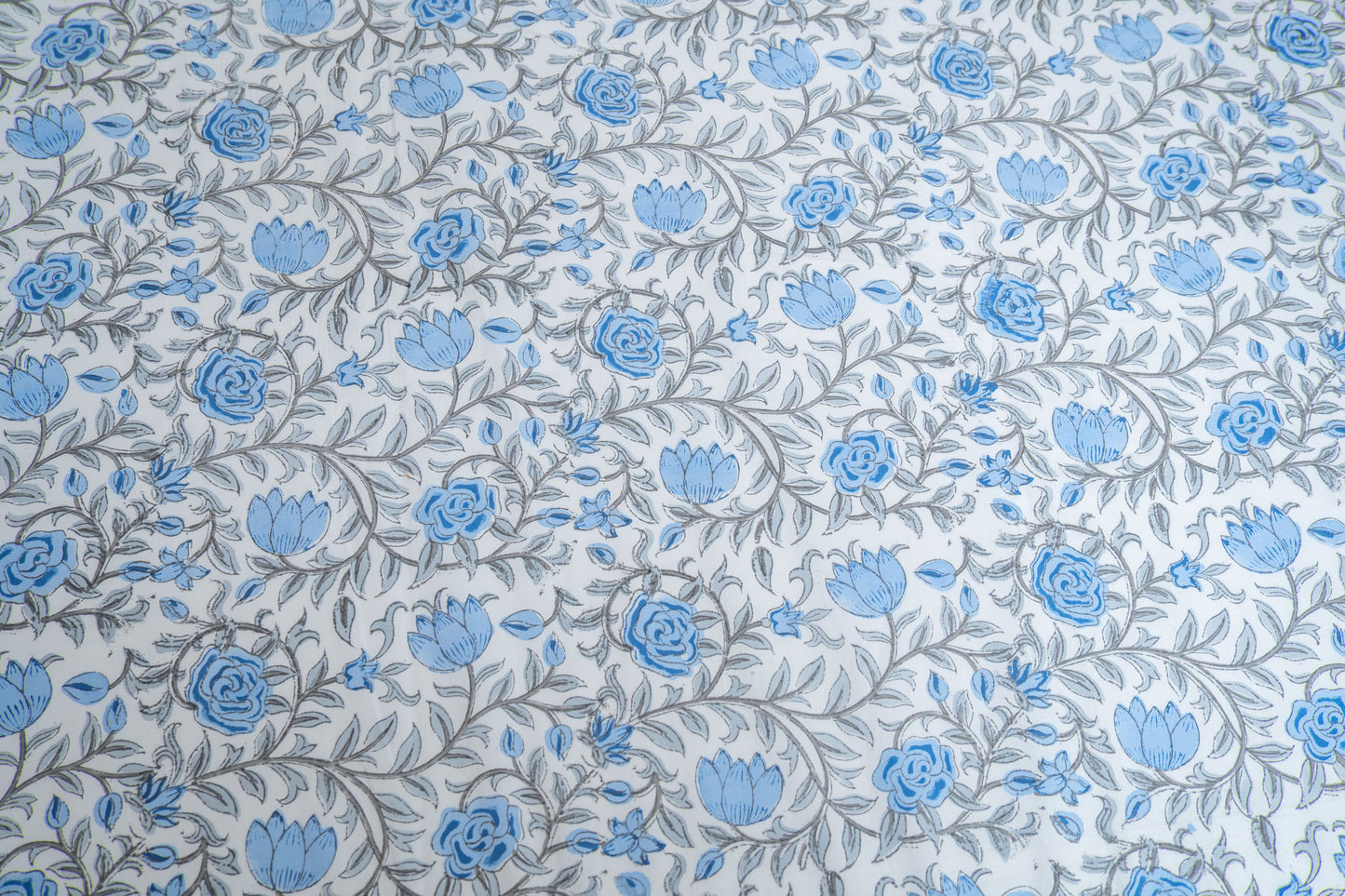 CERULEAN BLOSOOM [PARCALE BEDSHEET]