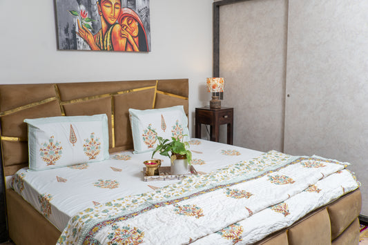 GOLDEN GARDENIA [PERCALE BEDSHEET]