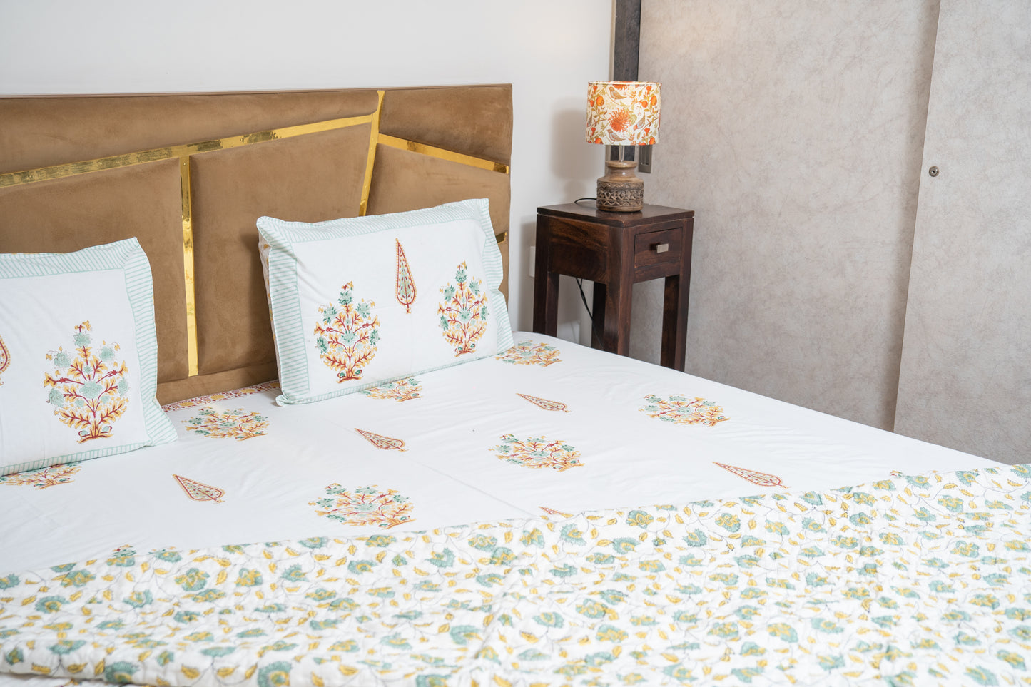 GOLDEN GARDENIA [PERCALE BEDSHEET]