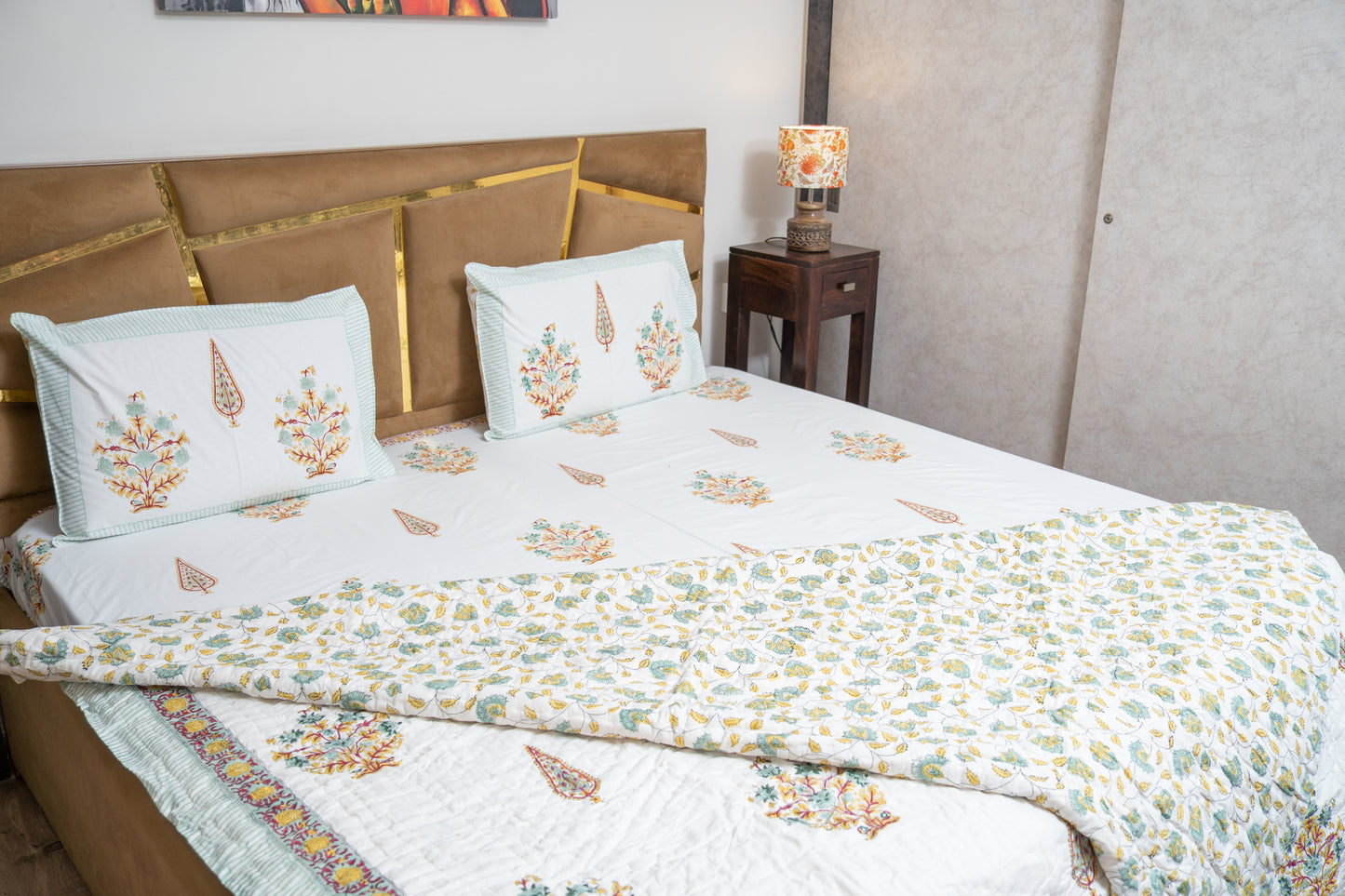GOLDEN GARDENIA [PERCALE BEDSHEET]