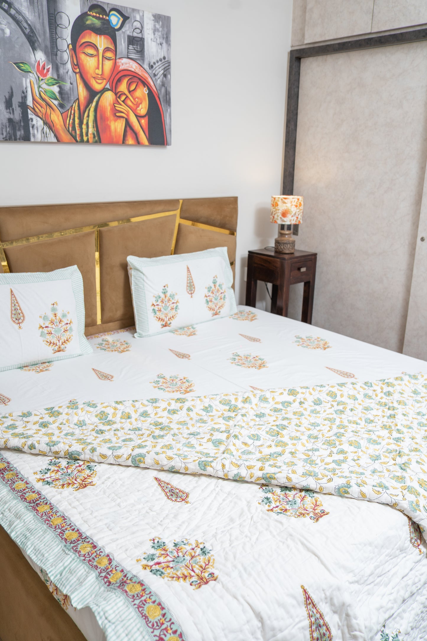 GOLDEN GARDENIA [PERCALE BEDSHEET]