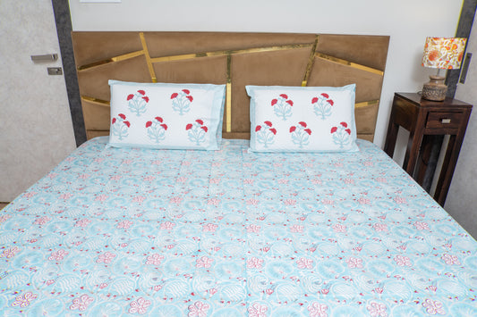 BLUEWHIRL [ PARCLE BEDSHEET]