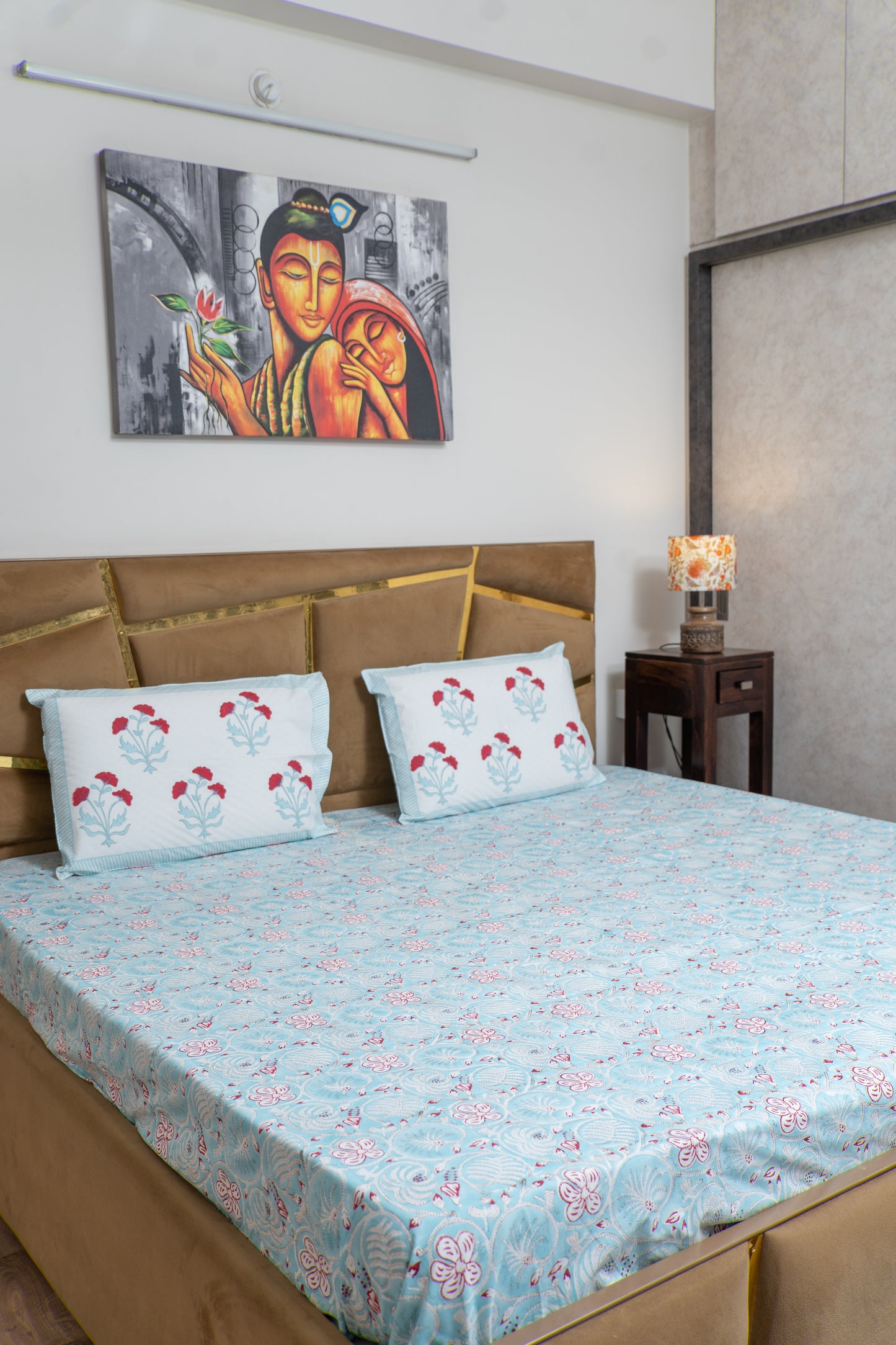 BLUEWHIRL [ PARCLE BEDSHEET]