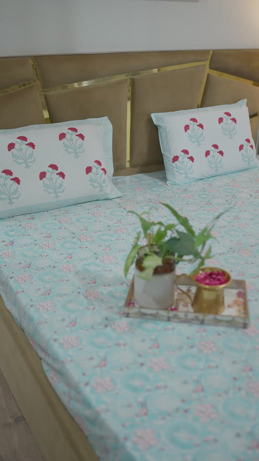 BLUEWHIRL [ PARCLE BEDSHEET]